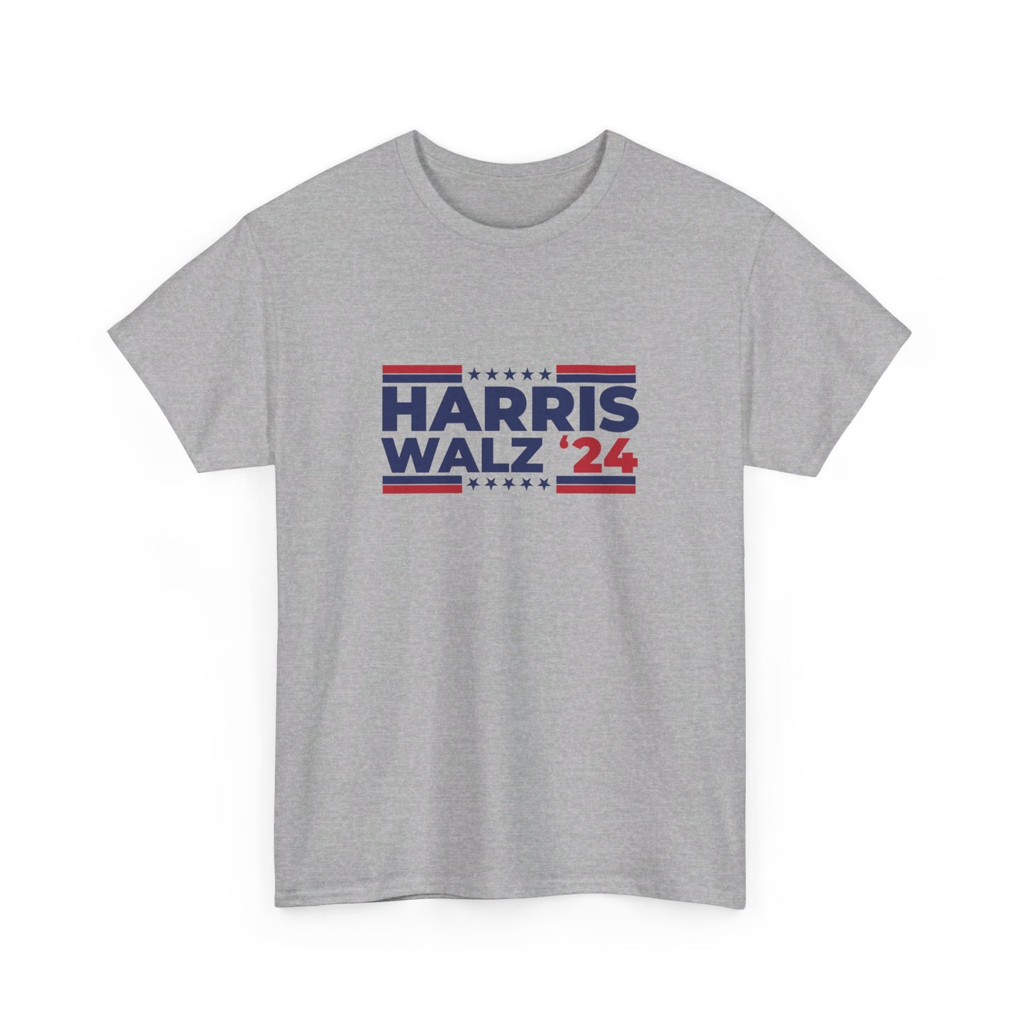 Harris Walz '24 100% Cotton Unisex T-Shirt, Vote Kamala 2024 , Election tee, Harris Walz 2024, Presidential Election