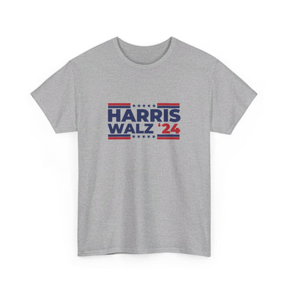 Harris Walz '24 100% Cotton Unisex T-Shirt, Vote Kamala 2024 , Election tee, Harris Walz 2024, Presidential Election