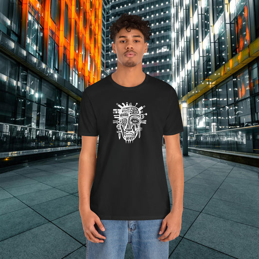 Unisex T-shirt - Art on Apparel with Abstract African Mask