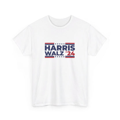 Harris Walz '24 100% Cotton Unisex T-Shirt, Vote Kamala 2024 , Election tee, Harris Walz 2024, Presidential Election