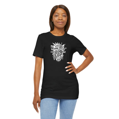 Unisex T-shirt - Art on Apparel with Abstract African Mask