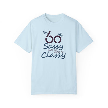 Happy 60th Birthday Tee, Unisex Custom Colors T-shirt, Great Birthday Gift for Him or Her