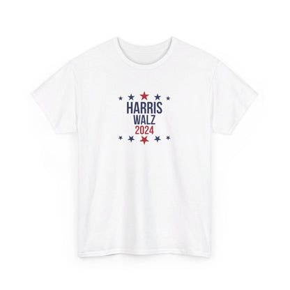 Harris Walz 2024 100% Unisex Cotton T-Shirt, Election tee, Kamala Harris 2024, Presidential Election