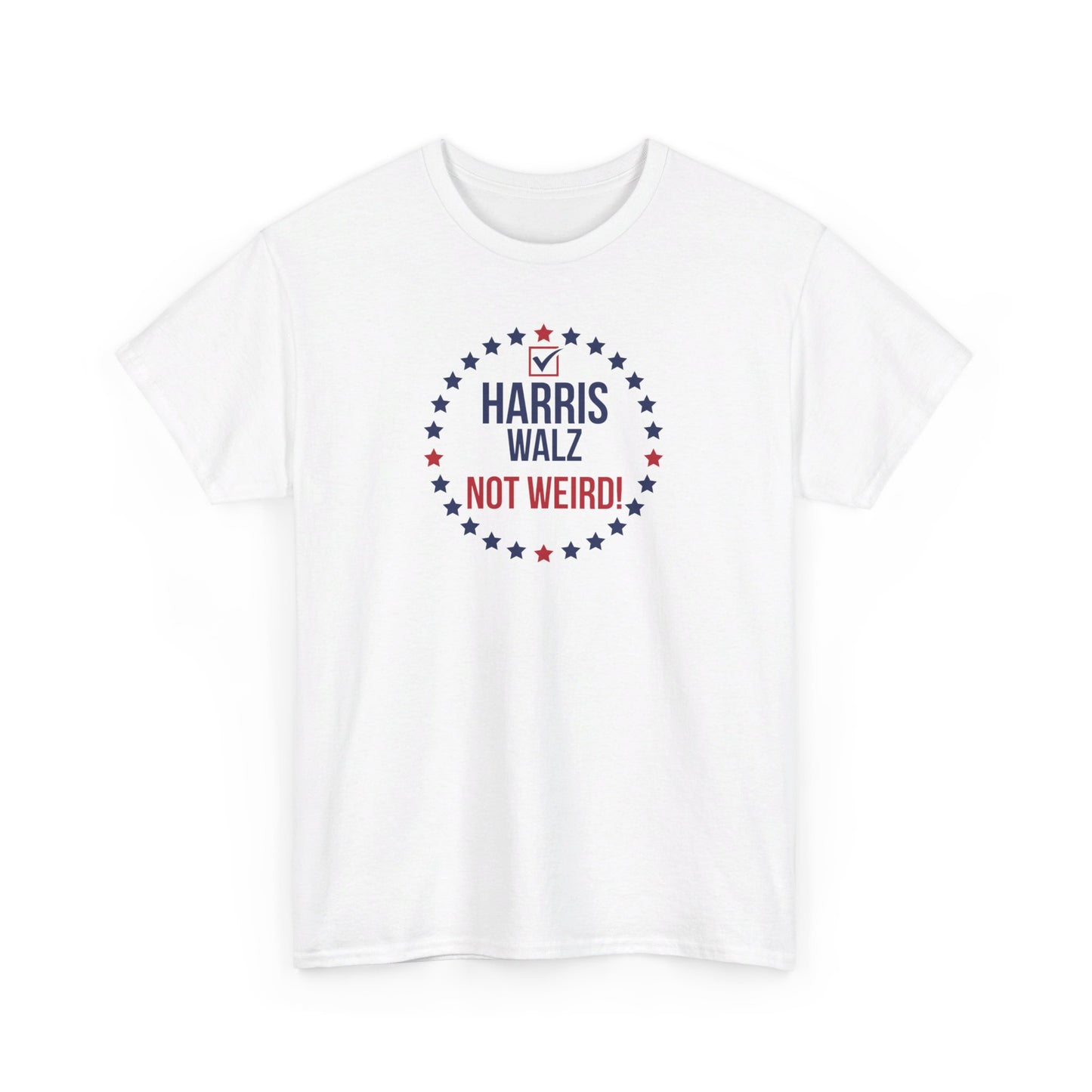 Kamala Walz 2024 Not Weird, Break the Glass Ceiling 100% Unisex Cotton T-Shirt, Election tee, Harris Walz 2024, Presidential Election