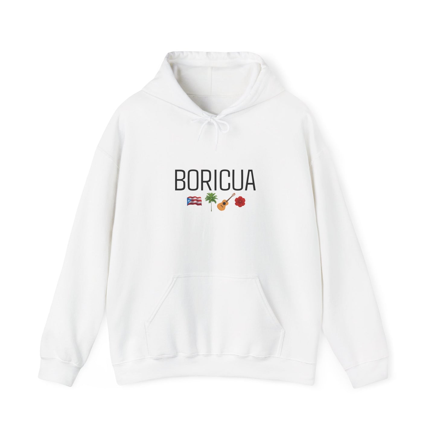 Boricua Puerto Rican Hoodie | Unisex Sweatshirt with Iconic Symbols | Island Pride Pullover Top | Fall Winter Sweater | Puerto Rican Shirt,
