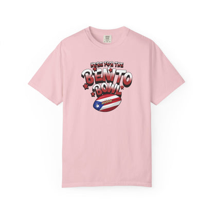 Benito Bowl Puerto Rican Flag T-shirt, Comfort Colors Tee, Unisex Fall Fashion Top, Superbowl Tee
