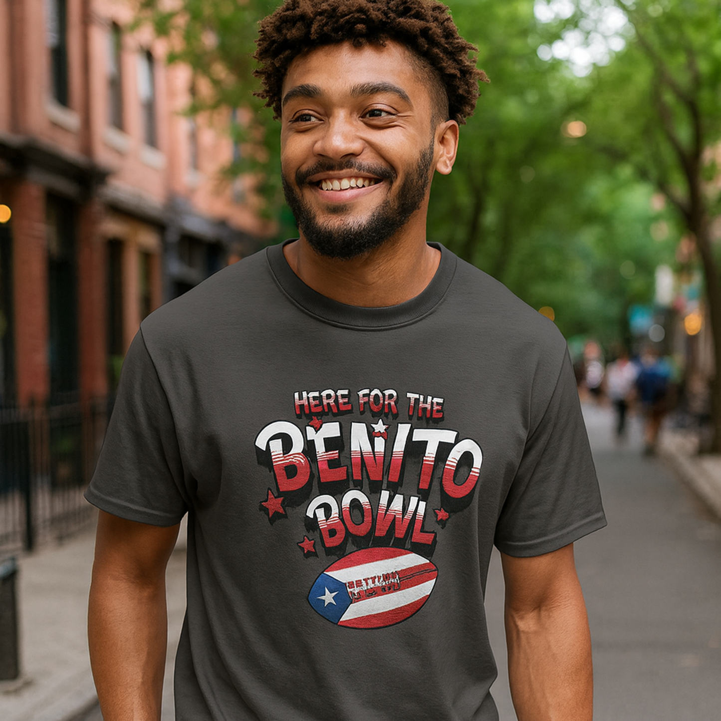 Benito Bowl Puerto Rican Flag T-shirt, Comfort Colors Tee, Unisex Fall Fashion Top, Superbowl Tee