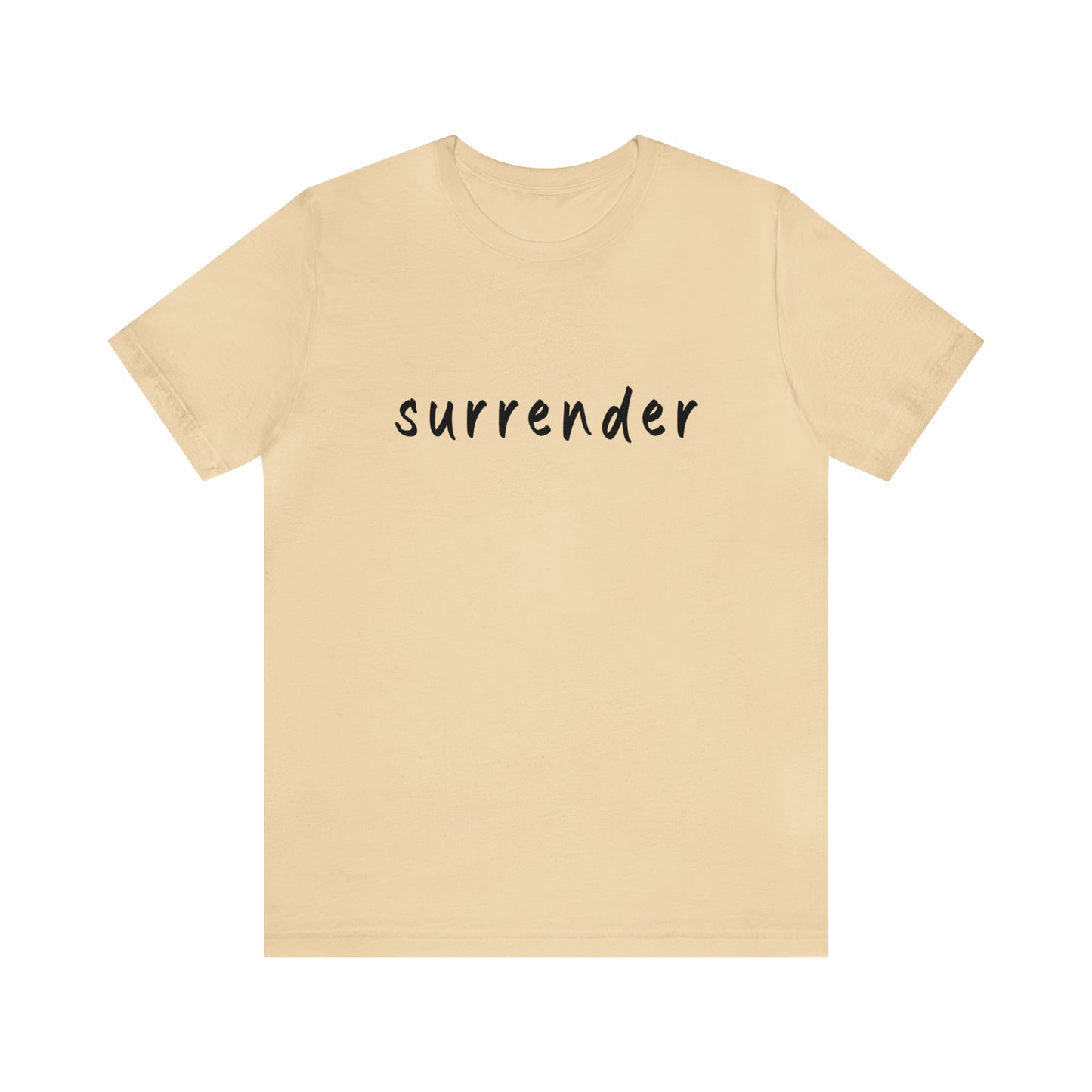 Recovery Unisex T-shirt, "Surrender", Meditation, Yoga and mindfulness, Spirituality, Sobriety Principles, 12 Steps Shirt