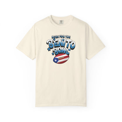 Benito Bowl Puerto Rican Flag T-shirt, Comfort Colors Tee, Unisex Fall Fashion Top, Superbowl Tee