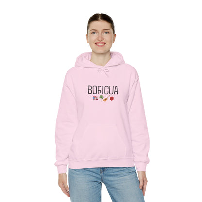 Boricua Puerto Rican Hoodie | Unisex Sweatshirt with Iconic Symbols | Island Pride Pullover Top | Fall Winter Sweater | Puerto Rican Shirt,
