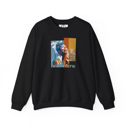 Nina Simone Unisex Sweatshirt, Jazz Blues Icon, Warm Cotton Blend, Tribute to Activism shirt, Fans of Nina Simone, Gift music lover