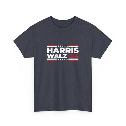 Harris Walz '24 100% Cotton Unisex T-Shirt, Vote Kamala 2024 , Election tee, Harris Walz 2024, Presidential Election