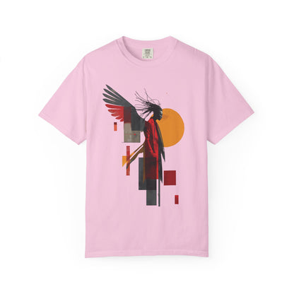 Spiritual by Nature Unisex Tee, Angel Graphic T-Shirt, Street Gear, Boho Top, Artistic Garment-Dyed T-Shirt, Vintage Style Urban Streetwear