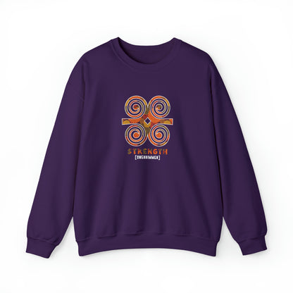 Unisex Adinkra Symbol Sweatshirts with Ghanaian Ram's Horn Dweninmmen Symbol