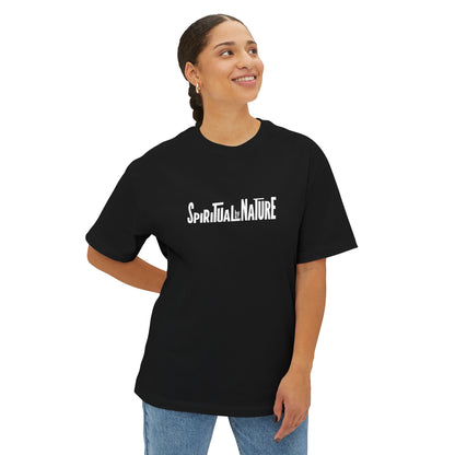 Oversized Unisex Streetwear TShirt | Spiritual by Nature Angel Art Tee | Afrocentric Graphic Back Design, Artistic Vibe Tshirt | Relaxed Fit