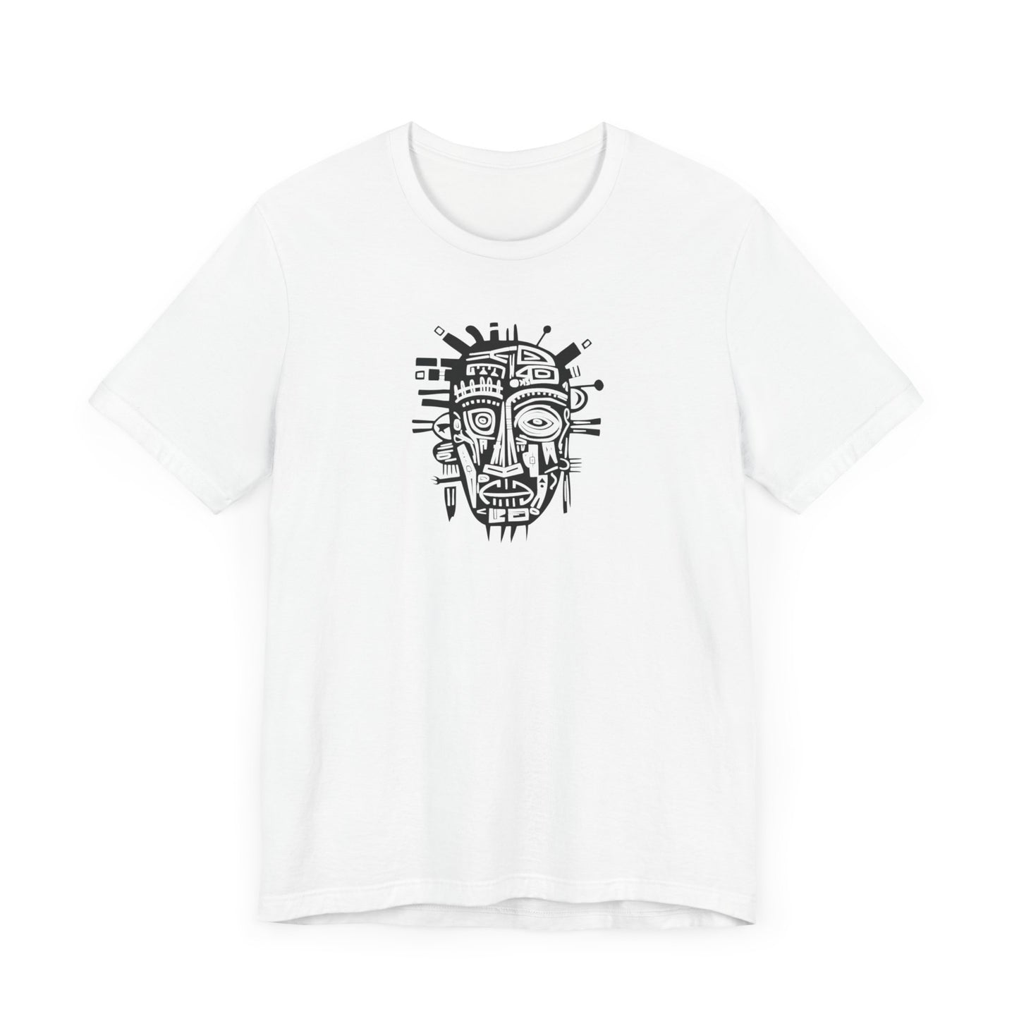 Unisex T-shirt - Art on Apparel with Abstract African Mask