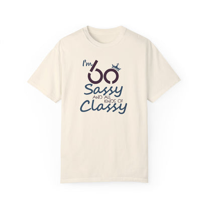 Happy 60th Birthday Tee, Unisex Custom Colors T-shirt, Great Birthday Gift for Him or Her