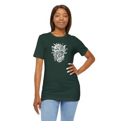 Unisex T-shirt - Art on Apparel with Abstract African Mask