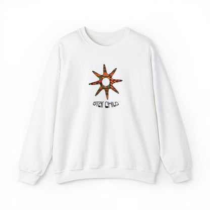 Adinkra Symbol Unisex Sweatshirt with West African Ghanaian Symbols, Nsoromma Ghanaian symbol