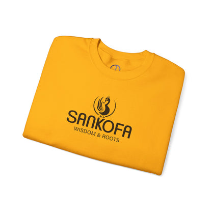 Adinkra Symbol Unisex Crew Neck Sweatshirt with Sankofa Symbol - Wisdom & Roots