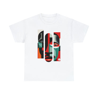 Gilden Graphic Tshirt, Unique Abstract Cubism Style Graphic T-Shirt Cotton Tee for Art Lovers and African American Cultural Enthusiasts