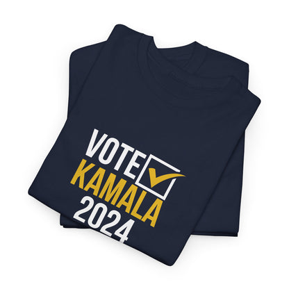 Vote Kamala 2024 100% Unisex Cotton T-Shirt, Election tee, Harris Walz 2024, Presidential Election