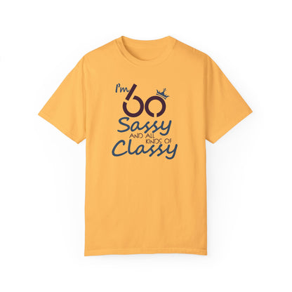 Happy 60th Birthday Tee, Unisex Custom Colors T-shirt, Great Birthday Gift for Him or Her