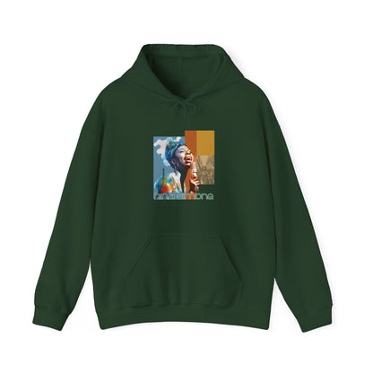 Unisex Graphic Hoodie, Nina Simone Jazz Blues Icon, Warm Cotton Blend, Tribute to Activism shirt, Fans of Nina Simone, Gift music lover