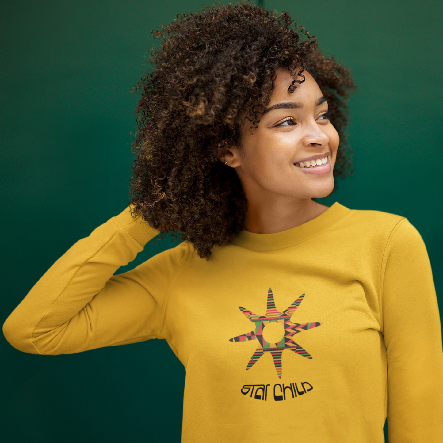 Adinkra Symbol Unisex Sweatshirt with West African Ghanaian Symbols, Nsoromma Ghanaian symbol