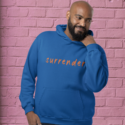 Unisex Hoodie for Recovery and Sobriety, Surrender, Graphic Hoodie for Mindfulness & Spirituality, 12 steps and Spiritual Principles Shirt
