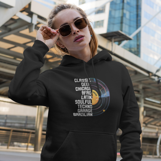 Unisex Hoodie House & Dance Music Shirt, Great Music Lovers Gift, House Music Genres