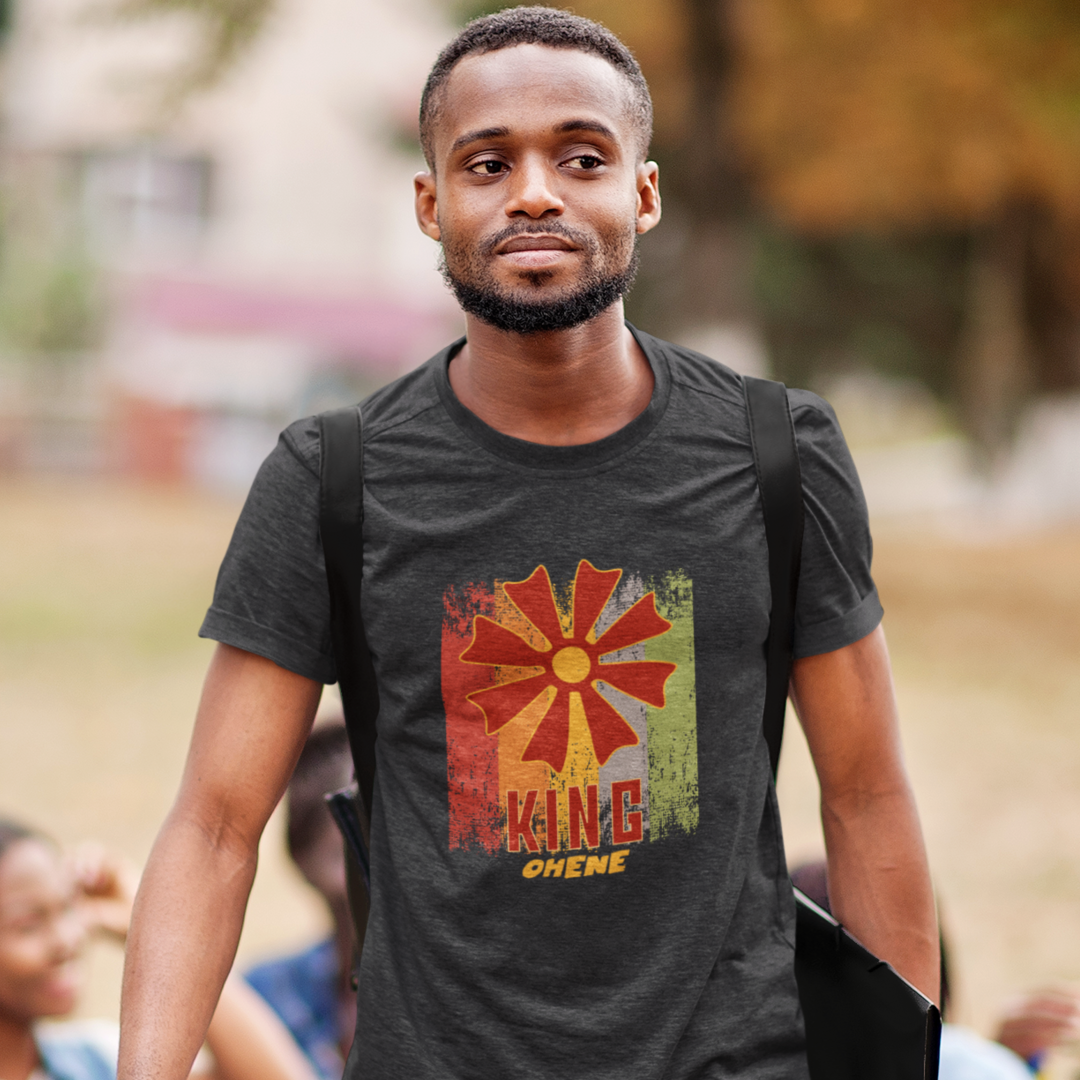 Adinkra Symbol Unisex Graphic Tshirt, Adinkra Print Cotton Tee