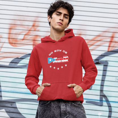 Puerto Rican Pride Hoodie, Unisex Fleece Sweatshirt for Boriqua Pride, P R Back to School Shirt, Poly Cotton PfknR Hooded Sweatshirt