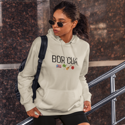 Boricua Puerto Rican Hoodie | Unisex Sweatshirt with Iconic Symbols | Island Pride Pullover Top | Fall Winter Sweater | Puerto Rican Shirt,