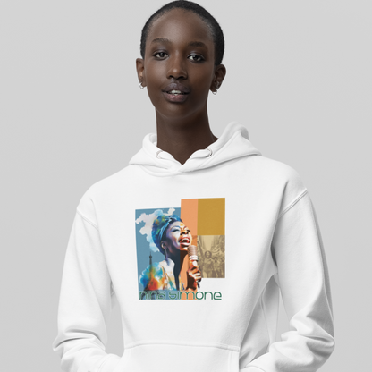 Unisex Graphic Hoodie, Nina Simone Jazz Blues Icon, Warm Cotton Blend, Tribute to Activism shirt, Fans of Nina Simone, Gift music lover