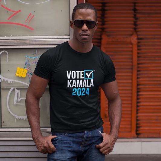 Vote Kamala 2024 100% Unisex Cotton T-Shirt, Election tee, Harris Walz 2024, Presidential Election