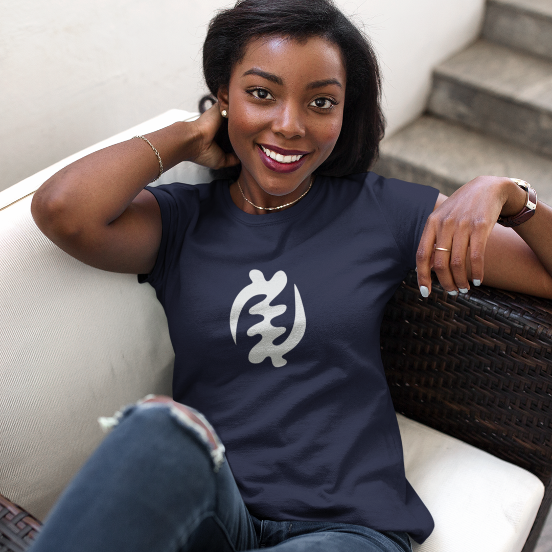 Ghanaian Gye Nyame Symbol, Adinkra Symbol Top, Colorful cotton t-shirt, African Summer Shirt, Ghana Trip